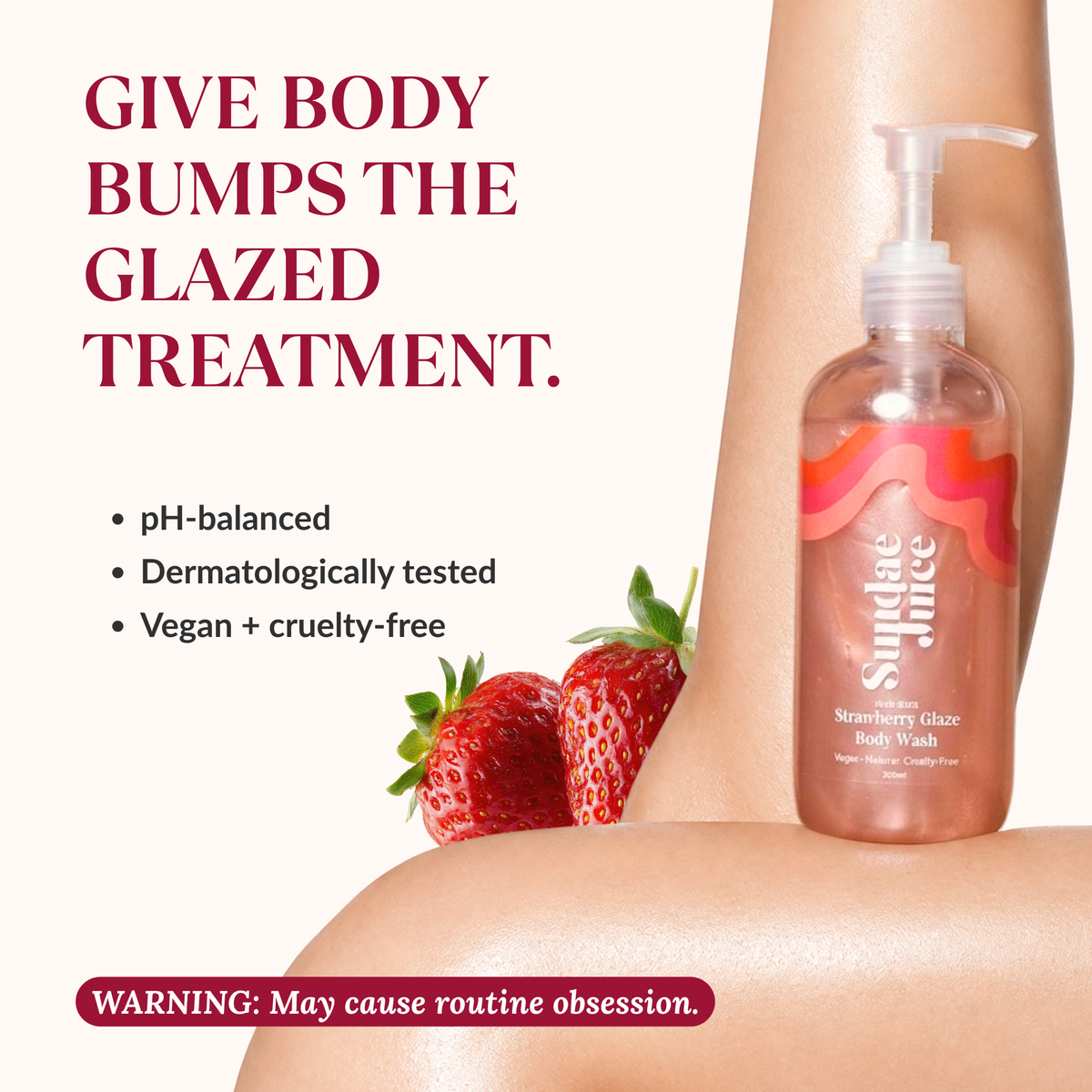 Strawberry Glaze AHA BHA Body Wash | 300ml