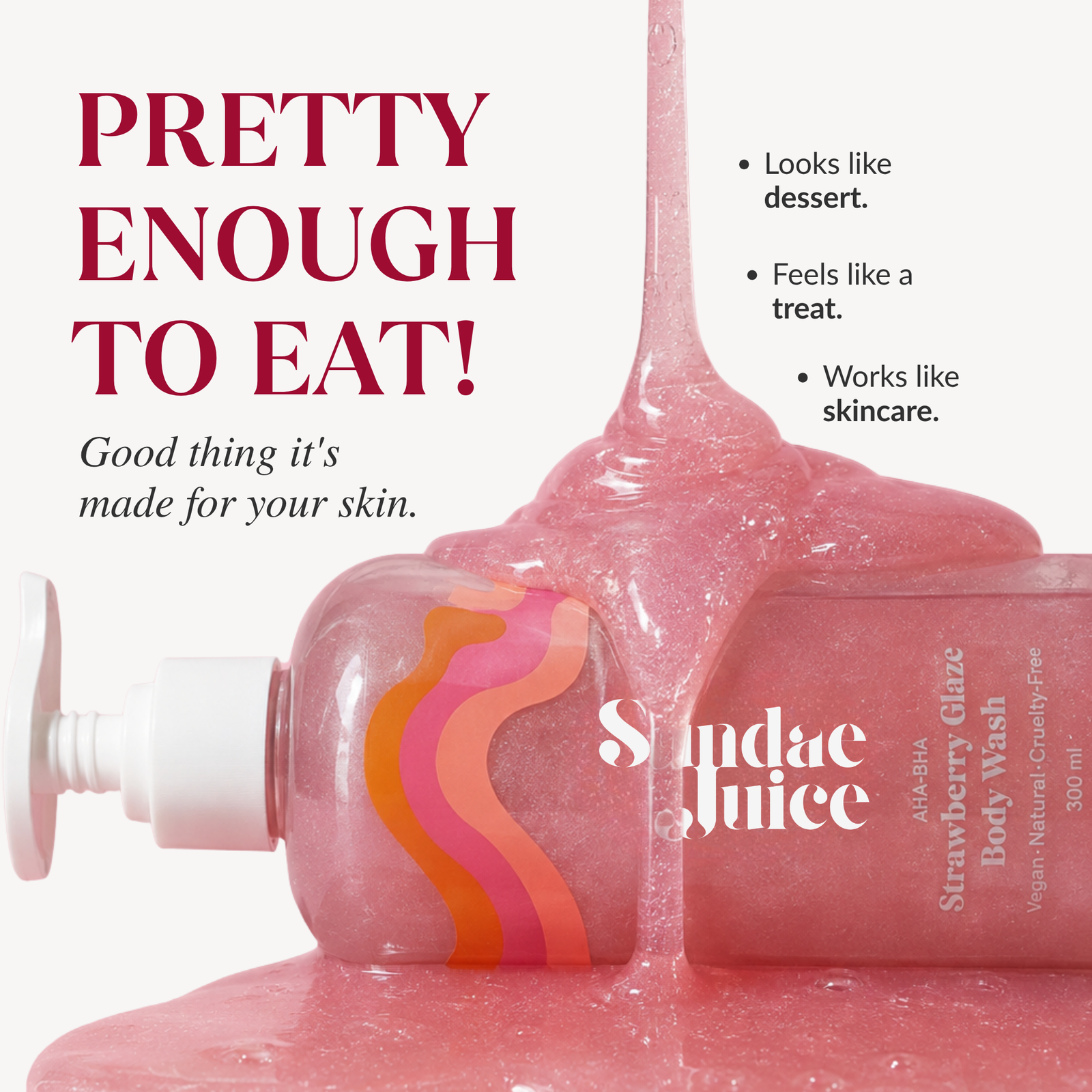 Strawberry Glaze AHA BHA Body Wash | 300ml