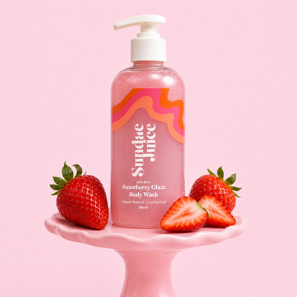 Strawberry Glaze AHA BHA Body Wash | 300ml