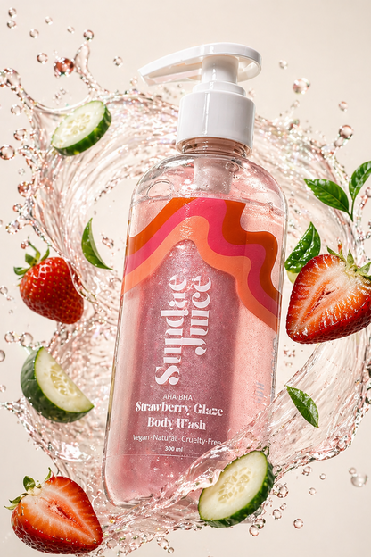 Strawberry Glaze AHA BHA Body Wash | 300ml